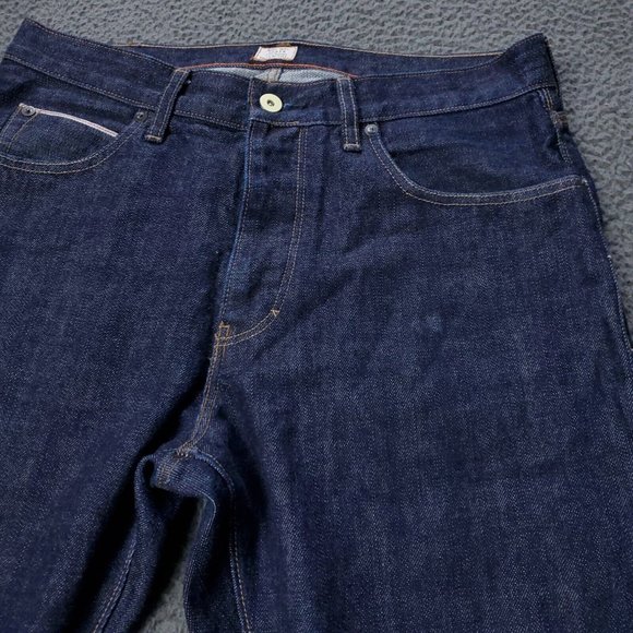 J. Crew Vintage Slim Fit Button Fly Jeans Cotton Blue Mens Size 30x30 - Picture 6 of 10